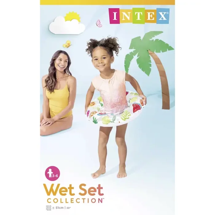 حلقه شنا بادی اینتکس intex طرح هاوایی کد P/59230/D