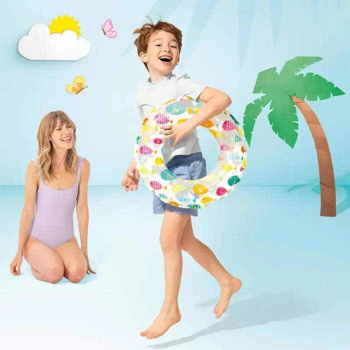 حلقه شنا بادی اینتکس intex طرح دریا کد P/59230/E