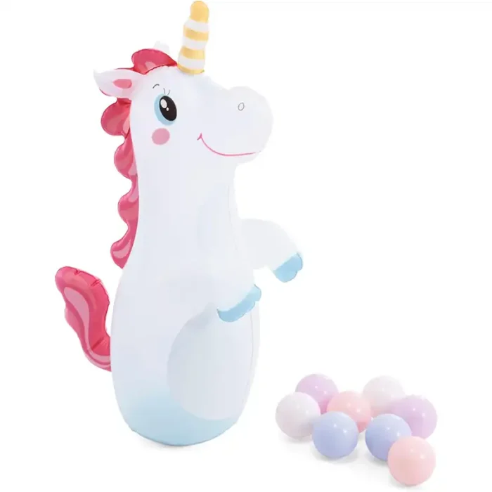 استخر بادی سرسره دار اینتکس مدل یونیکورن Intex Unicorn Castle Play Center کد 56148
