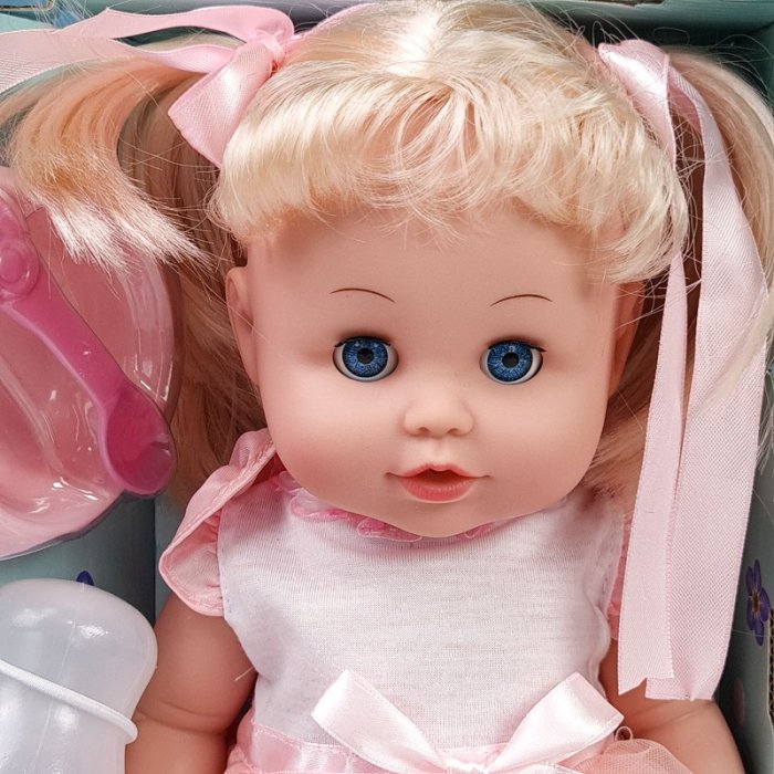 عروسک دخترانه جیشی با لباس صورتی کد W88207