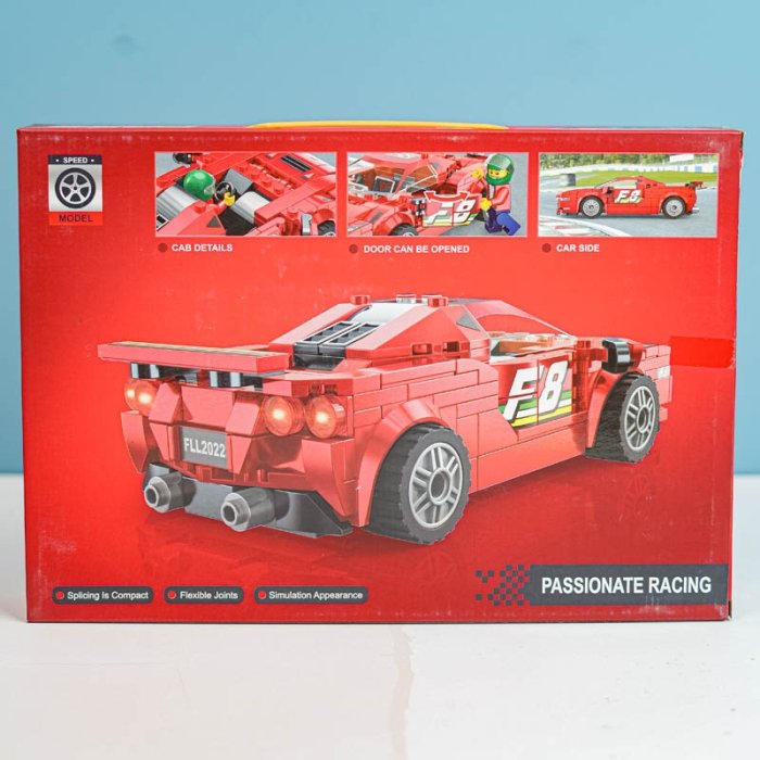 لگو ماشین مسابقه 322 تکه رنگ قرمز PASSIONATE RACING کد P/096/A