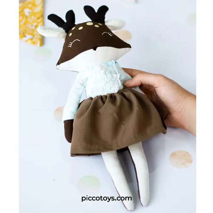 عروسک دست ساز پارچه ای مدل گوزن کد 7372111