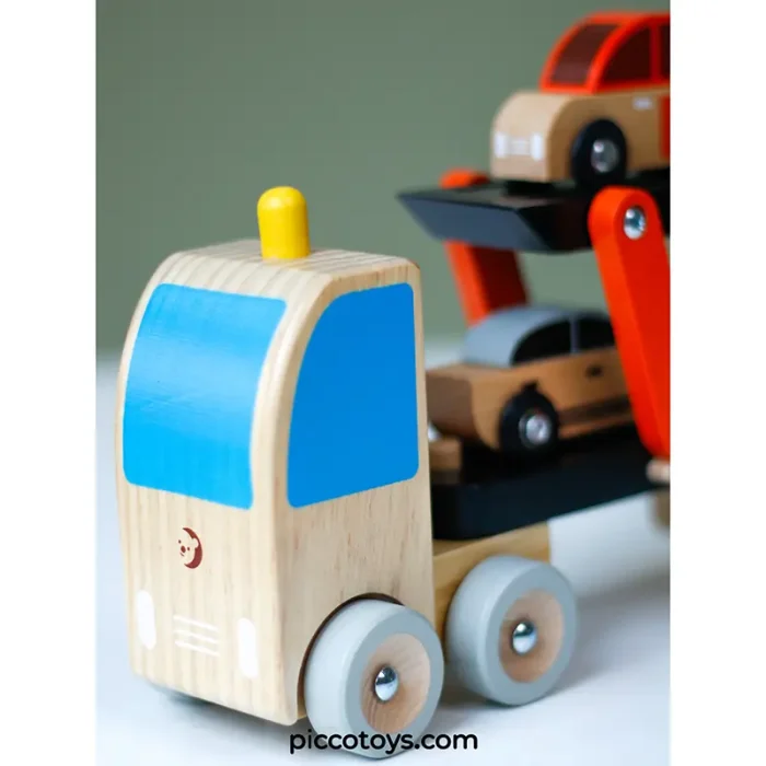 اسباب بازی کامیون حمل چوبی کلاسیک ورلد Classic World Wooden Car Transporter کد 53771