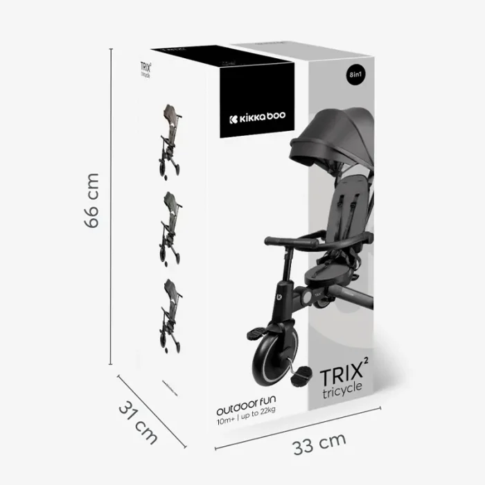 سه چرخه کودک 8 در 1 تریکس کیکابو رنگ بژ مدل trix2 kikkaboo کد 31006020155
