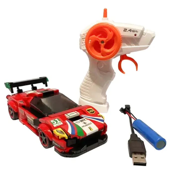 لگو ماشین مسابقه کنترلی 230 تکه مدل block rc car کد 70051