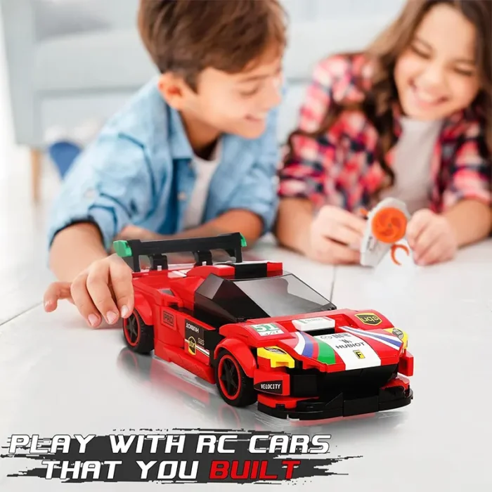 لگو ماشین مسابقه کنترلی 230 تکه مدل block rc car کد 70051