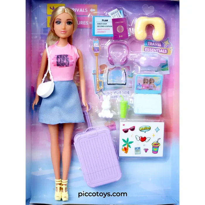 عروسک باربی ANLILY مسافر کد 616896