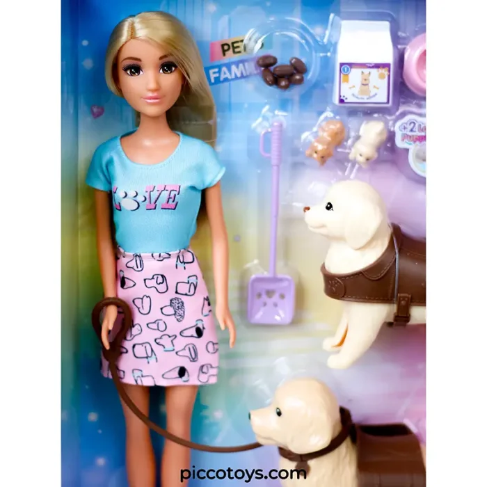 عروسک باربی ANLILY و نگهداری سگ کد 616929