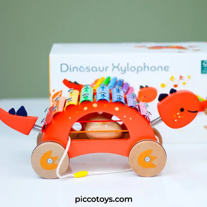 بلز چوبی کلاسیک ورلد مدل دایناسور Classic World Dinosaur Xylophone کد 40585