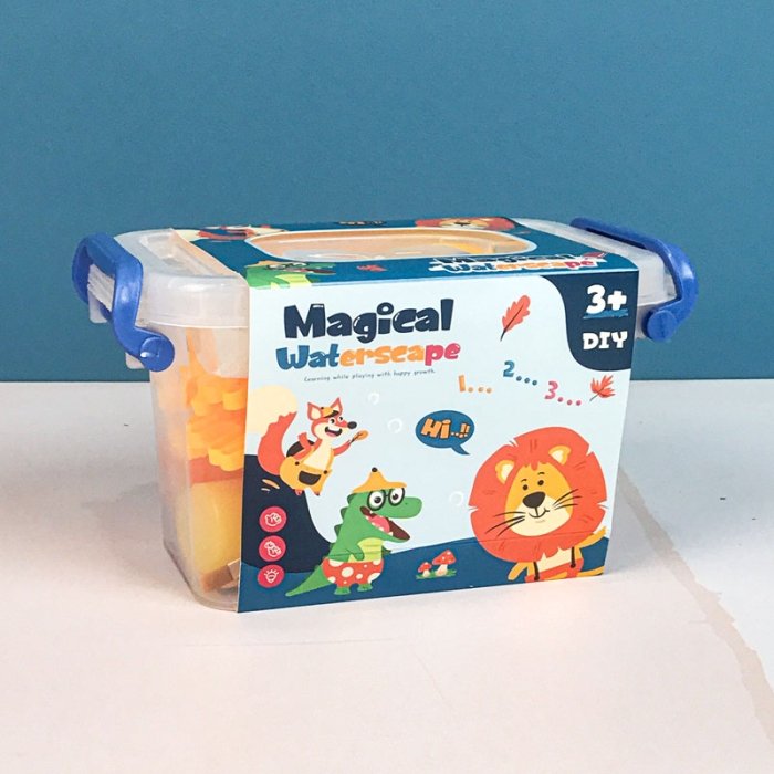 کیت جادویی قالب سازی ژله ای 6 رنگ باکس درب دار کد P/691/A