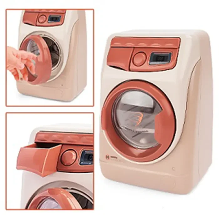 اسباب بازی ماشین لباسشویی موزیکال صورتی کد YH1293S