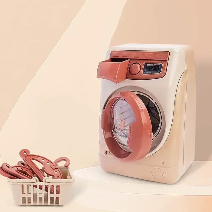 اسباب بازی ماشین لباسشویی موزیکال صورتی کد YH1293S