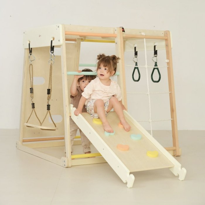 مجموعه بازی جیم فریم چوبی کلاسیک ورلد classic world Children Climbing Gym Set کد 60012