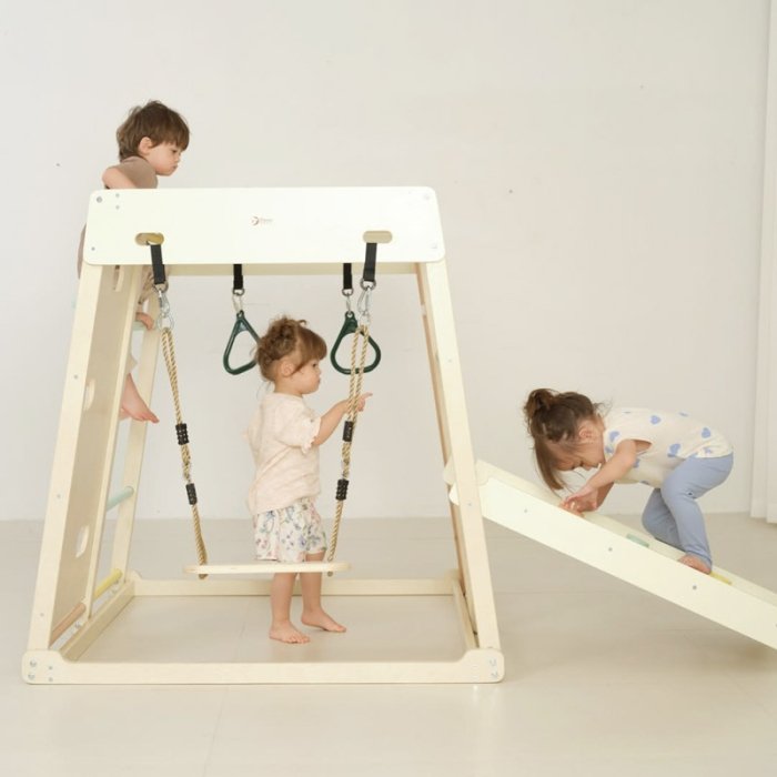 مجموعه بازی جیم فریم چوبی کلاسیک ورلد classic world Children Climbing Gym Set کد 60012