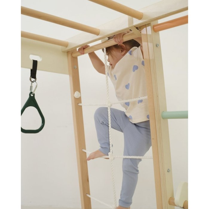 مجموعه بازی جیم فریم چوبی کلاسیک ورلد classic world Children Climbing Gym Set کد 60012