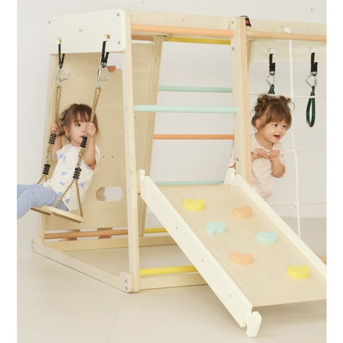 مجموعه بازی جیم فریم چوبی کلاسیک ورلد classic world Children Climbing Gym Set کد 60012