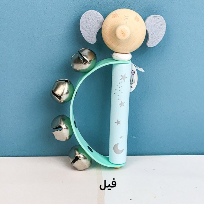 ساز زنگوله هلالی چوبی پیکاردو طرح حیوانات کد BZ-19-E
