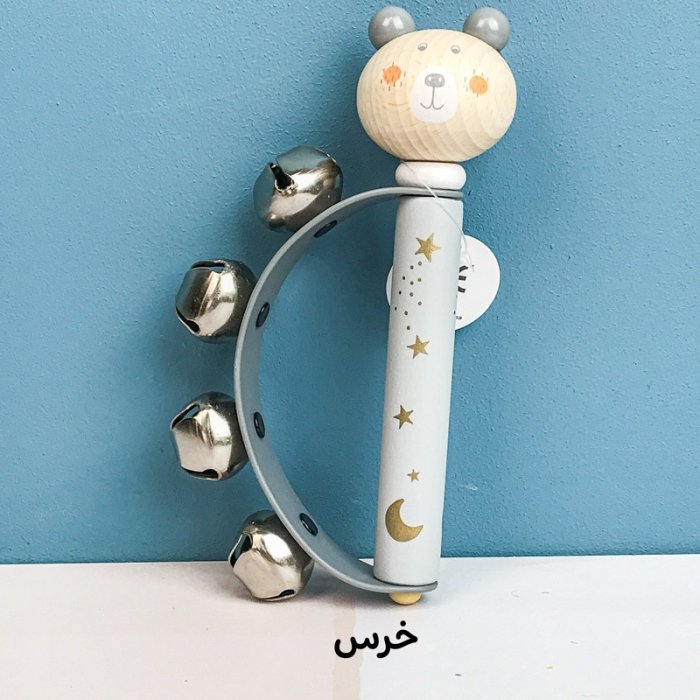 ساز زنگوله هلالی چوبی پیکاردو طرح حیوانات کد BZ-19-E