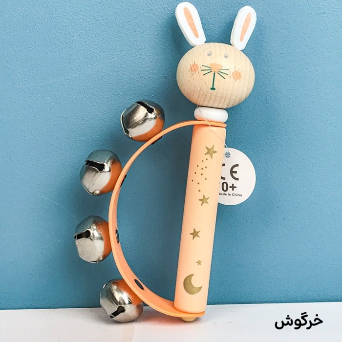ساز زنگوله هلالی چوبی پیکاردو طرح حیوانات کد BZ-19-E