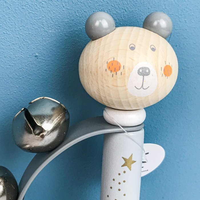 ساز زنگوله هلالی چوبی پیکاردو طرح حیوانات کد BZ-19-E