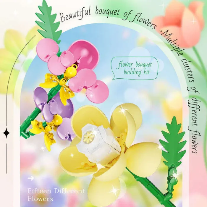 لگو دسته گل 726 تکه FLOWER BOUQUET کد 11160