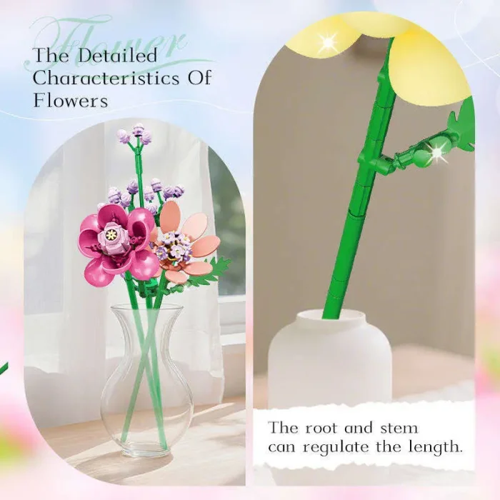 لگو دسته گل 726 تکه FLOWER BOUQUET کد 11160