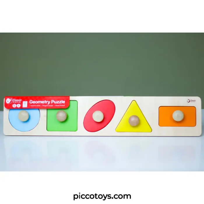 پازل جاگذاری اشکال هندسی کلاسیک ورلد Classic World Geometry Puzzle کد 3644
