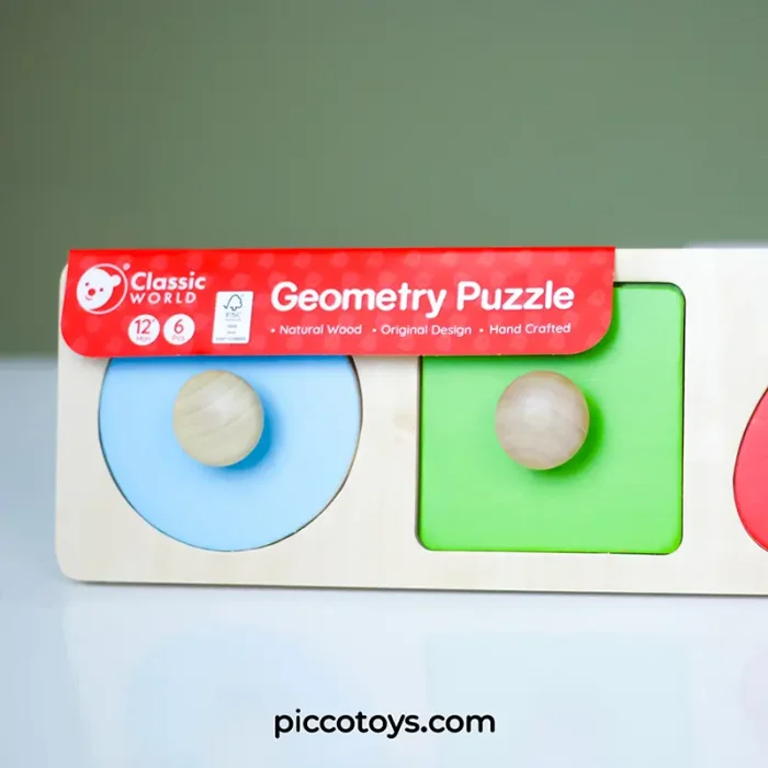 پازل جاگذاری اشکال هندسی کلاسیک ورلد Classic World Geometry Puzzle کد 3644