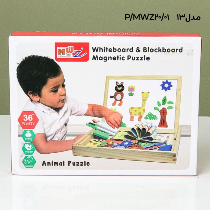 تخته سیاه و وایت برد دو طرفه مگنتی کد MWZ20