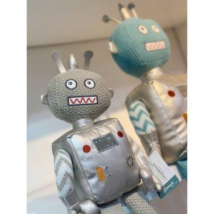 خرید عروسک پولیشی ربات آبی بزرگ مدل 1066