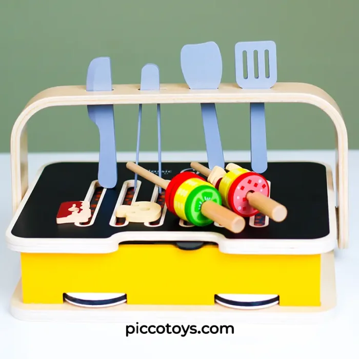 اجاق گاز رومیزی چوبی کلاسیک ورلد Classic World Tabletop Kitchen کد 53863