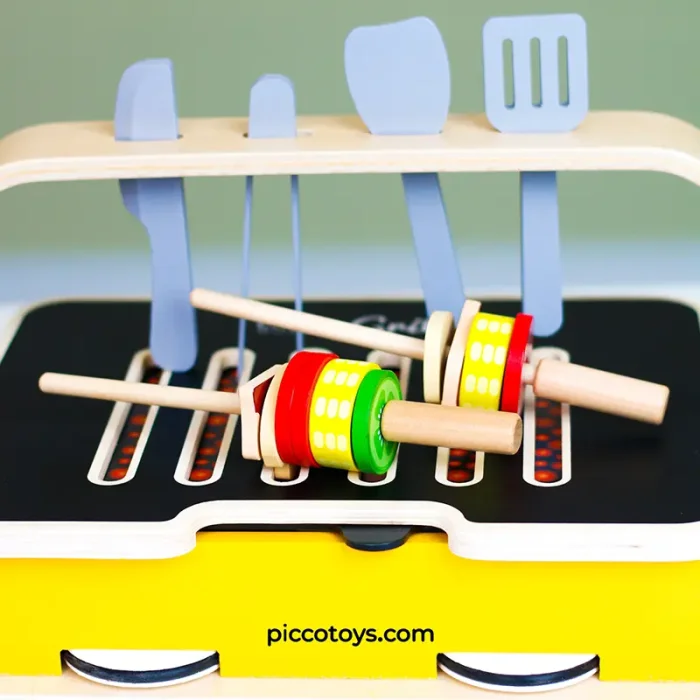 اجاق گاز رومیزی چوبی کلاسیک ورلد Classic World Tabletop Kitchen کد 53863