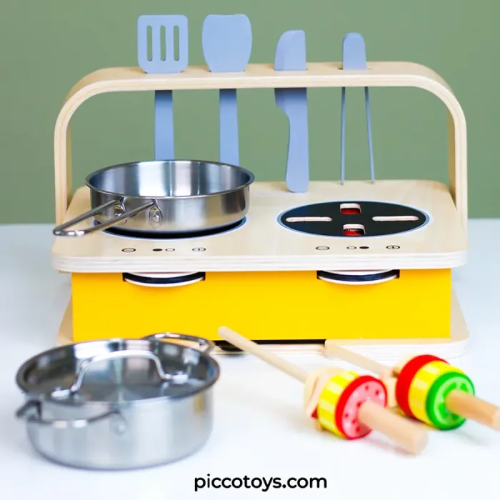 اجاق گاز رومیزی چوبی کلاسیک ورلد Classic World Tabletop Kitchen کد 53863