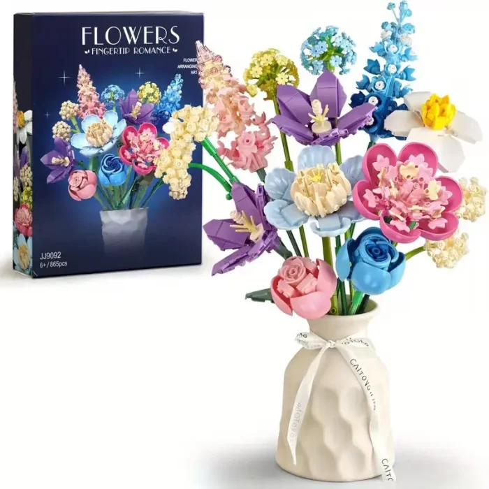 لگو دسته گل 880 تکهFLOWERS FINGERTIP ROMANCE کد JJ9092