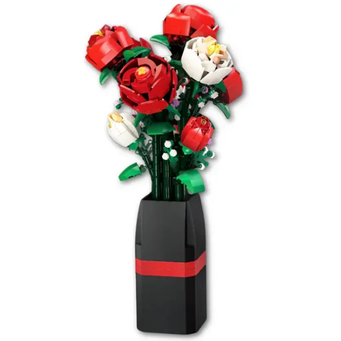 لگو  دسته گل رز 818 تکهBOTANICAL GARDEN ROSE کد JJ9010