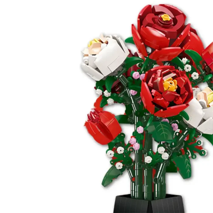 لگو  دسته گل رز 818 تکهBOTANICAL GARDEN ROSE کد JJ9010