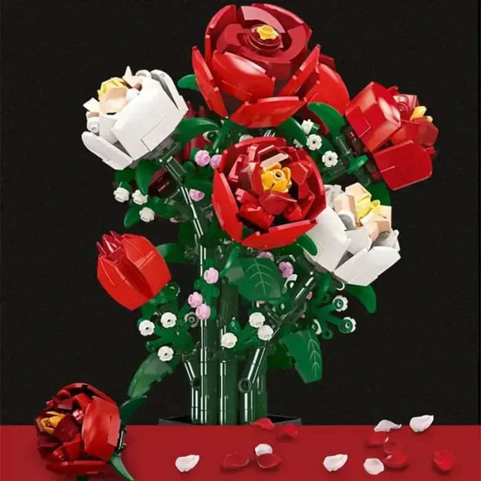 لگو  دسته گل رز 818 تکهBOTANICAL GARDEN ROSE کد JJ9010