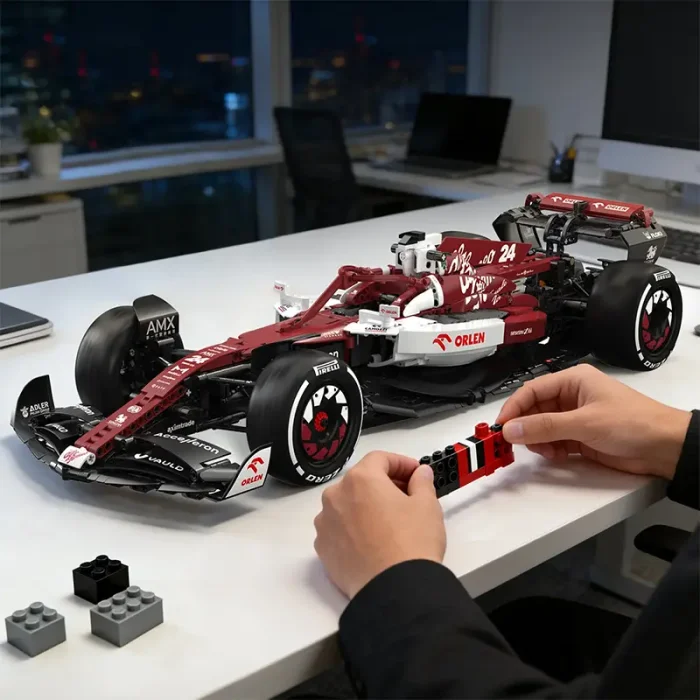 لگو ماشین مسابقه فرمول یک  623 تکه مدل SUPER RACING رنگ قرمز کد 2222