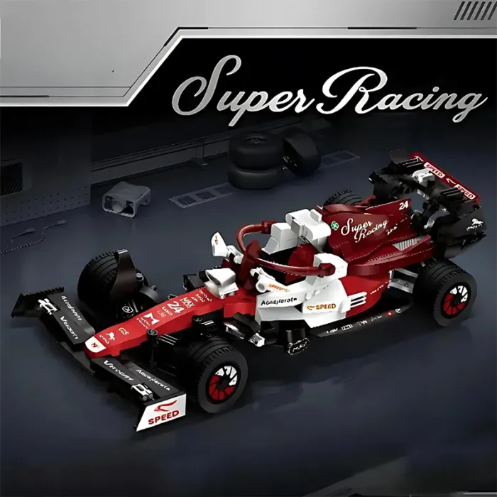 لگو ماشین مسابقه فرمول یک  623 تکه مدل SUPER RACING رنگ قرمز کد 2222