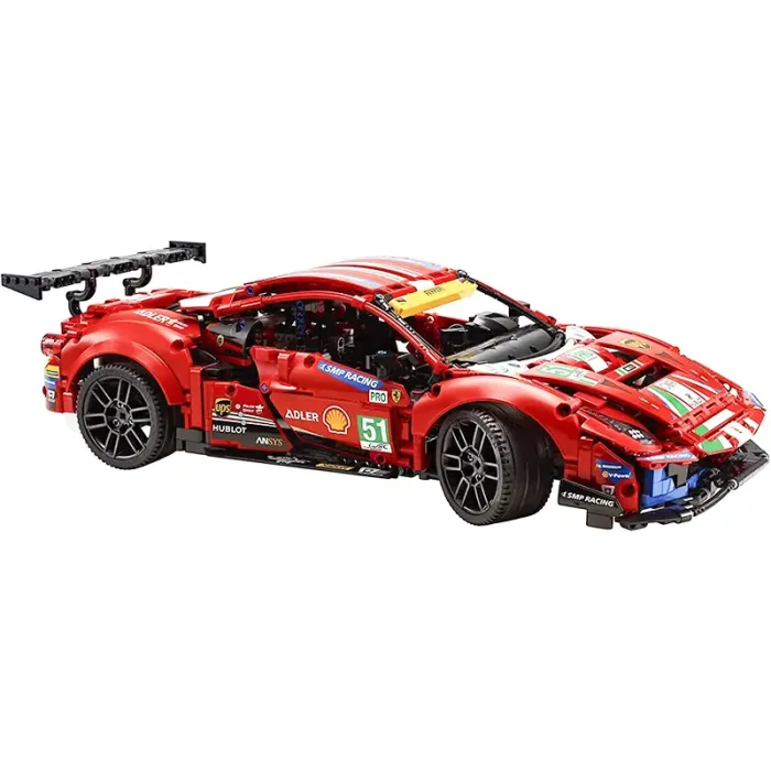 لگو ماشین مسابقه 1677 تکه فراری FERRARI 488 GTE کد  7442441