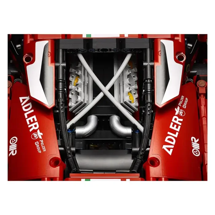 لگو ماشین مسابقه 1677 تکه فراری FERRARI 488 GTE کد  7442441