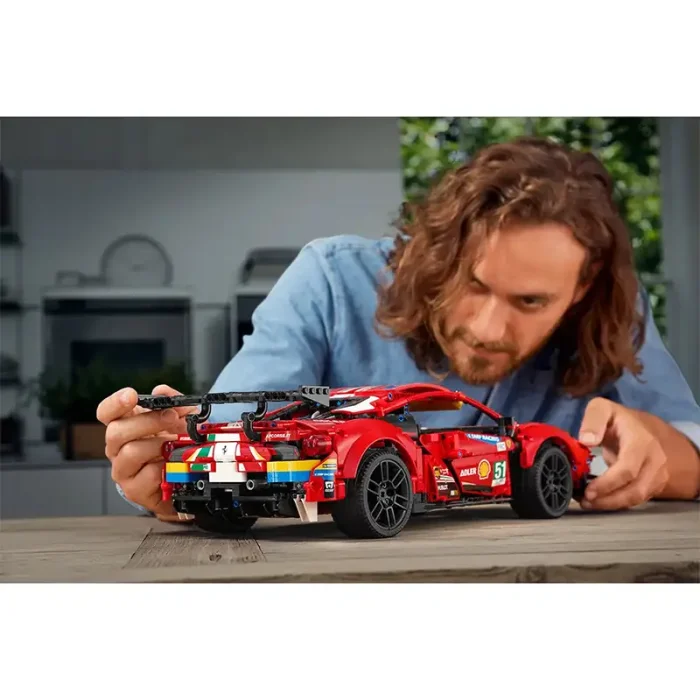 لگو ماشین مسابقه 1677 تکه فراری FERRARI 488 GTE کد  7442441