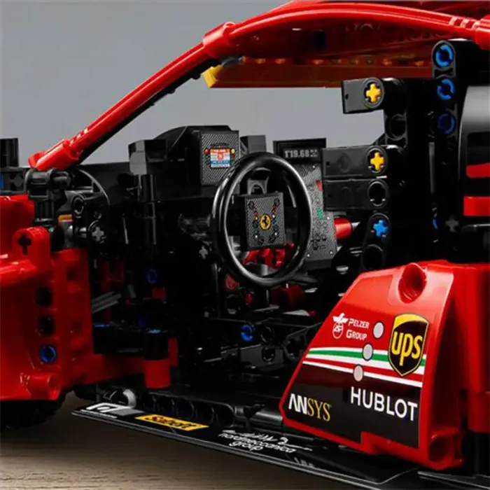 لگو ماشین مسابقه 1677 تکه فراری FERRARI 488 GTE کد  7442441