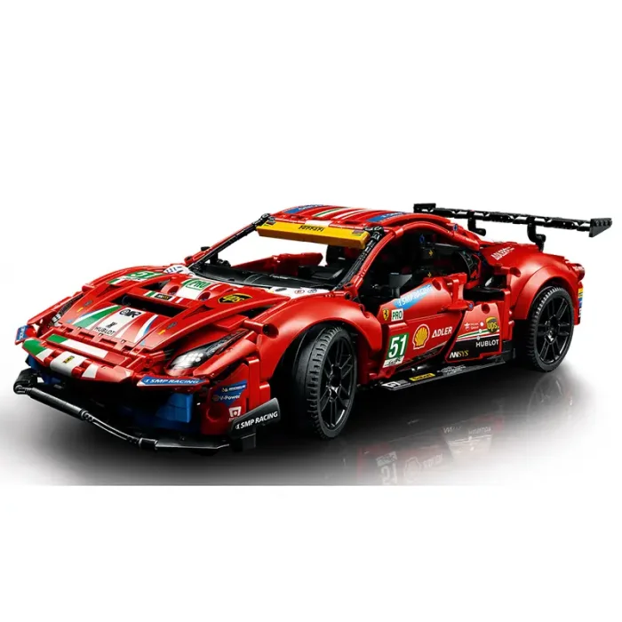 لگو ماشین مسابقه 1677 تکه فراری FERRARI 488 GTE کد  7442441