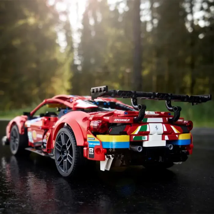 لگو ماشین مسابقه 1677 تکه فراری FERRARI 488 GTE کد  7442441