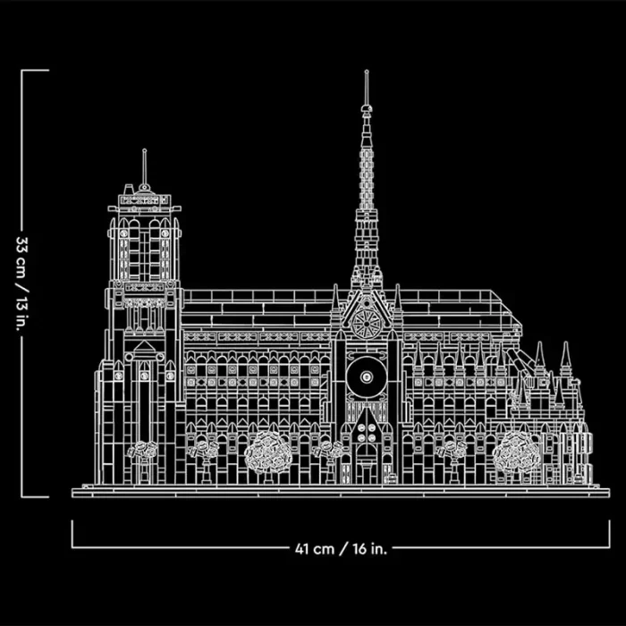 اسباب بازی لگو 1757 تکه نوتردام پاریس NOTRE DAME DE PARIS کد T2106