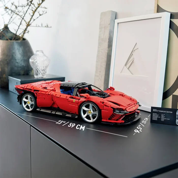 لگو ماشین مسابقه 3778 تکه فراری FERRARI DAYTONA SPB کد  P/006/A