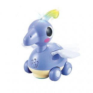 اسباب بازی موزیکال دایناسور بنفش هولی تویز Huile Toys مدل P/6110/BN