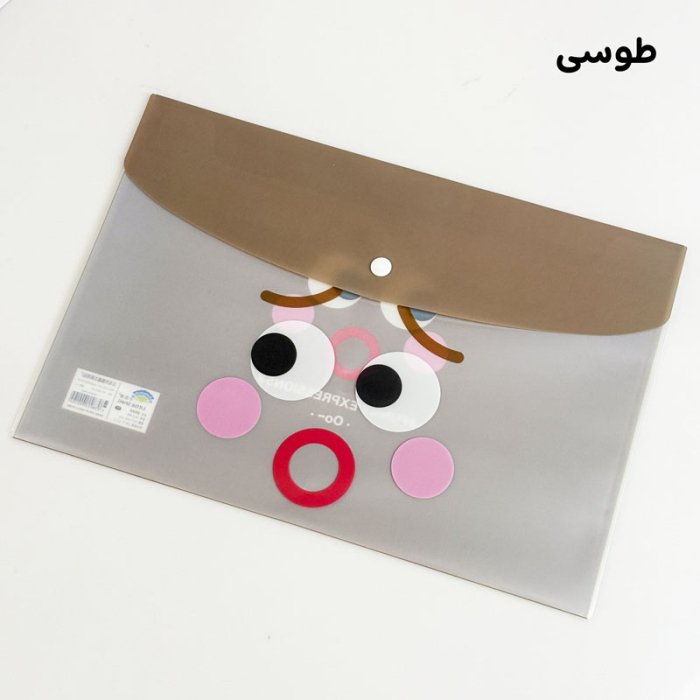 کاور A4 دکمه ای فانتزی طرح صورت کد CXQ835