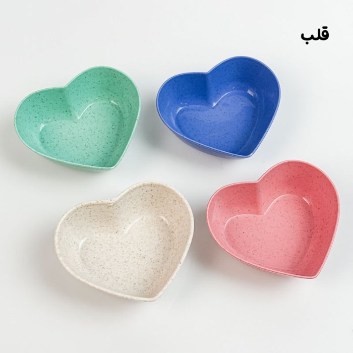 کاسه 4 عددی فانتزی رنگی کد  5611
